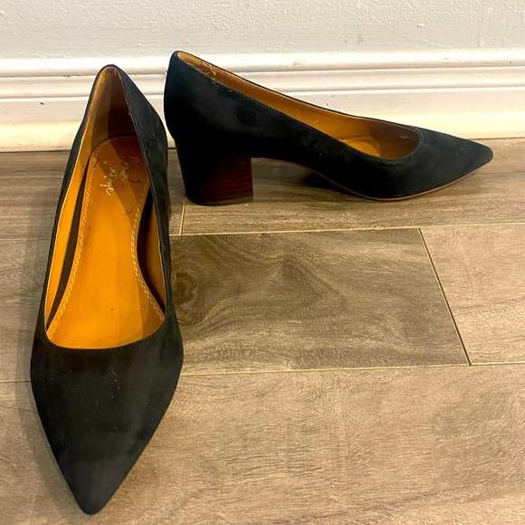 Suede block heels size 8 - Picture 1 of 4